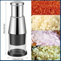Multifunctional Kitchen Accessories Food Chopper Slicer Vegetable Manual Garlic Chopper Garlic Handheld Crusher Pressing Chili