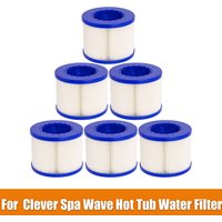 Swimming Pool Filter Double Pack Replacement Heat Pipe Water Health Popa 104mm PET+Non woven Fabric Compatible with Clever Spa