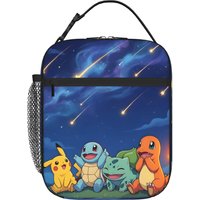 1 Piece Portable Lunch Container Star Zipper Closure Durable Pocket Pokemon For Lunch Lunch Box Bag