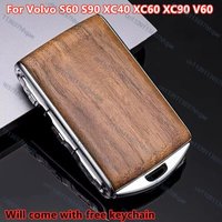 Wooden Key Remote Control Case Fob Shell for Volvo S60 S90 XC40 XC60 XC90 V60