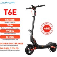 JOYOR T6E DE Lager Elektroroller ABE 20km/h Faltbarer E-Scooter 500W 48V18AH 10 Zoll für Erwachsene