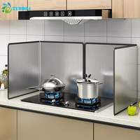 ●1Set Stainless Steel Oil Splatter Guard Grease Splatter Screen for Frying - Kitchen Gas Stove Oil Splash Guard