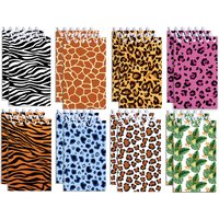 128 Pages Leopard Print Mini Spiral Pocket Notebooks Memo Pad Coil Booklet Notepads For Office Stationery School Diaries