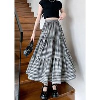 Women Vintage Sexy Hollow Lace High Waist Elegant Party Long Skirt Summer Fashion Black Pleated Fairy A Linen Maxi Skirts Faldas