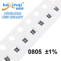 (100pcs) 0805 SMD Resistor 1% 0.1R~10M 0R 1R 10R 100R 1K 10K 100K 1M 4.7 47 470 2 20 200 5.1 51 510 3.3 330 3K 1.5 R K Ohm 20R
