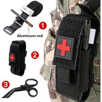 1/3pcs First Aid Kit, Aluminum Rod Tourniquet, Survival Tool, Outdoor Adventure Supplies