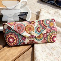 YOMDID 2pcs Glasses Storage Protective Pouch Sewing Template DIY Glasses Box Making Quilting Template DIY Eyeglass Case Project