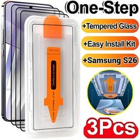 HD Tempered Glass for Samsung Galaxy S26 Ultra/26 Plus/26 Dust Free Easy Installation Screen Protector Bubble Free Accessories