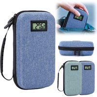 EVA Insulin Cooling Bag Waterproof with Thermometer Display Glaciated Cold Storage Case Thermal Insulated Medicine Travel Cooler