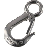 Winch Hook 304 Stainless Steel Grab Hooks 0.2t 440 Lbs.Work Load Slip Hooks Sliver Lifting Hook Engineering