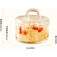 high borosilicate glass stewed bird's nest small bowl Steamed egg bowl, household stewing cup,