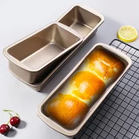 Premium Non Stick Rectangular Toast Tin Bread Baking Pan Heavy Steel Gold Cake Mold for Commercial Home Kitchen