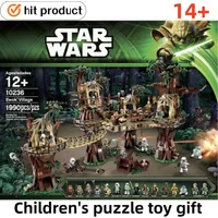 1990 Teile Ewok-Bär-Dorf-Baustein-Spielzeug auf Lager, Kompatibel mit 10236 Weihnachts- und Geburtstagsgeschenken