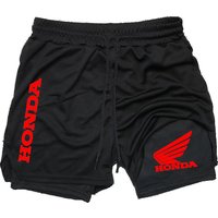 Honda 26 New 2-in-1 Men's Sports Running Training Fitness Shorts, suitable for various sports.