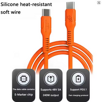 Miniware PD3.1 240W USB C to C Cable 5A Fast Charging Cable for TS101 MHP50 Smart Phone Earset Type-C Fast Charge Cable 1M