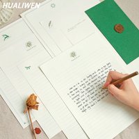 10 Pcs/lot Retro Simple Romantic Rose Letter Paper Envelope Message Card Letter Writing Love Paper Lettering Greeting Gift
