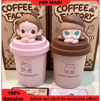 Genuine Popmart Popbean Coffee Factory Series Scented Candle Blind Box Home Decor Cute Doll Mystery Box Valentine'S Day Gift