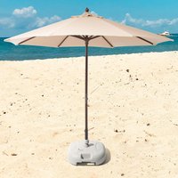 Large Capacity Patio Umbrella Base Plastic Water Sand Weight Holder Outdoor Accessory for Beach Terrace