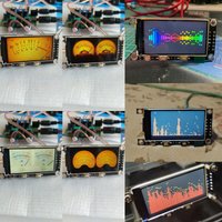 Tube Amplifier Voice Control Analog VU LCD Audio Level Meter Color Music Spectrum Display Module