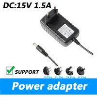 DC 15V 1.5A Power Adapter Switching Power Supply Charger For Monitoring Equipment And Speakers UK Plug AU Plug 5.5*2.1MM