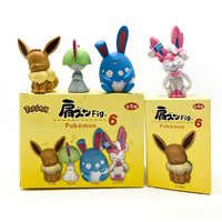 Pokemon Blind Box Eevee Ralts Azumarill Tilting Head Shoulder Collectible Anime Figures Toy Model Gifts for Ornaments
