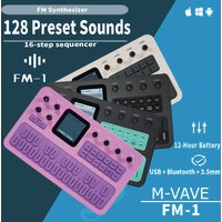M-VAVE FM-1 Portable FM Synthesizer 6-Operator 32-Algorithm 128 Presets Built-in Speaker Bluetooth MIDI 12H Battery image 4