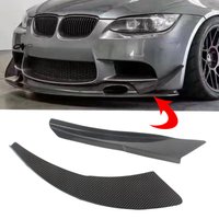 Real Carbon Fiber for BMW E90 E92 E93 M3 08-13 Front Bumper Fins Splitter Canard Lip Car Accessories