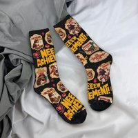 Happy Funny Male Men Socks Harajuku Dungeon Crawler Carl Stamps New Achievement Sock Women's Sock Spring Summer Autumn Winter