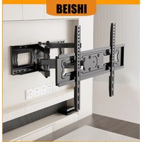 TV-Wandhalterung für 32–70 Zoll Fernseher, Vollbewegungs-TV-Rahmen, drehbar, mit ausziehbarem Gelenkarm, max. VESA, 600 x 400 mm, Belastung 35 kg