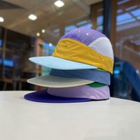 Breathable Mesh 5 Panel Cap Women Patchwork Mesh Breathable Baseball Cap Summer Quick-Dry Adjustable Sports Camping Running Hat