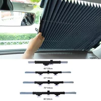 Retractable Auto Car Sunshade Front Windshield Heat Insulation UV Protection Sun Visor Curtain