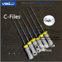 Dental C+ C-pilot File 25mm 6-10# 12.5#15# 8# Stainless Steel C+ Files 21mm Endodontic D Finder 6pc/pack Endodontic Instrument
