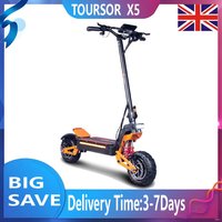 TOURSOR X5 adult electric scooter 3000W*2 motor 60V 38AH Folding electric scooter 11-inch tires Urban road electric scooter
