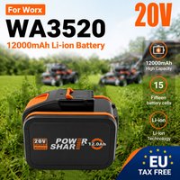 Kabelloser Werkzeugakku 20V 12,0Ah Lithium-Ionen-Ersatzakku Passend für Worx WA3553 WA3551 WA3570 WA3561