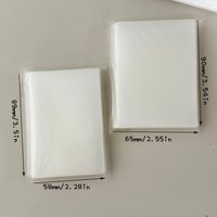 SKYSONIC New Arrival 58x89mm 50pcs Matte Frosted Card Sleeves, 65x90mm POP Clear Films, Postcards Organizer Holder
