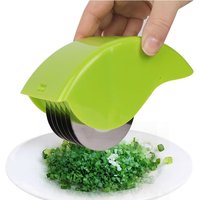 Multifunctional Parsley Chopper Roller Stainless Steel Comfortable Handle Herb Roller Mincer Home Kitchen Tools Vegetable