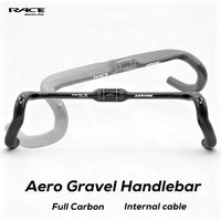 AliExpress NONE BERIJIE Full Carbon Aero Gravel Handlebar,Road Handlebars Internal Cables Racing Bike Drop Bent Bar 31.8*360/380/400/420mm