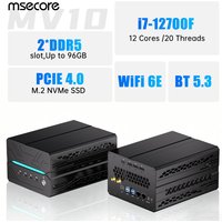 Msecore MV10 Intel Core i7 RTX4060Ti Discrete Graphics Card Windows 11 Mini PC Desktop Computer Gaming pc 2Lan DDR5 BT5.4 WIFI7