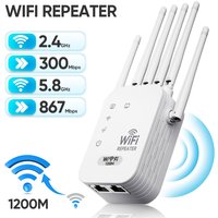 Wi-Fi 6 Dual-Band 2.4G/5GHz 1200Mbps Signal Booster 6 Antenna Compact WiFi Amplifier Wide Coverage Compatible With Smart Routers