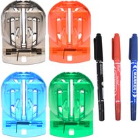 Professional Golf Ball Line Marker & Alignment Tool Set with 3 Pens - Triple Line Template for Accurate Putting
