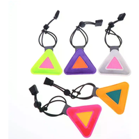Bike Triangle Reflective Signs Safety Warning Pendant Night Riding Reflective Patch Portable Multi Functional Reflective Label