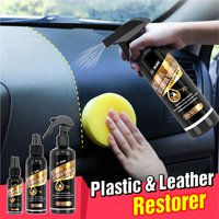 Plastic Leather Refurbisher Restorer Cream Car Interior Dashboard Seat Repair Anti Scratch Brightening Maintenance Agent