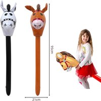 Inflatable Stick Horse Inflatable Horse Head on Stick Horse Costume Pony Western Cowboy Horse BabyShower Birthday Decor Supplies