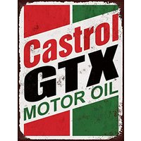 Castrol GTX Wall Decor Metal Tin Sign
