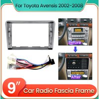 Car Android Multimedia Player Panel Fascia Frame For Toyota Avensis T25 2 II 2002-2008 2din Radio Adapter Dashboard Cable Kit