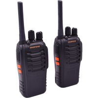 2 X BAOFENG 88E Walkie Talkies PMR446 UHF Band 16 Channels USB Charger FRS Radio License-free Camping Family Kids HAM Radios