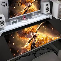 HD Printing Computer Gaming Locking Edge Non-slip Mouse Pad New Cool Anime Demon Slayer Mousepad Keyboard PC Lockrand Desk Mats