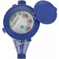 DN15 Rotary Water Meter Garden Home Plastic Cold Water Meter Single Water Flow Wet meter Measuring Tool