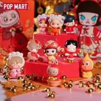 POP MART Genuine Horse Year Limited Edition Horse Lucky Series Pop Bean Cute Mamafufu Mini Doll Model Ornament Mystery Box Gift
