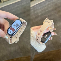 Cute Leather Loop For Xiaomi Band 10 9 8 NFC Accessories watch strap